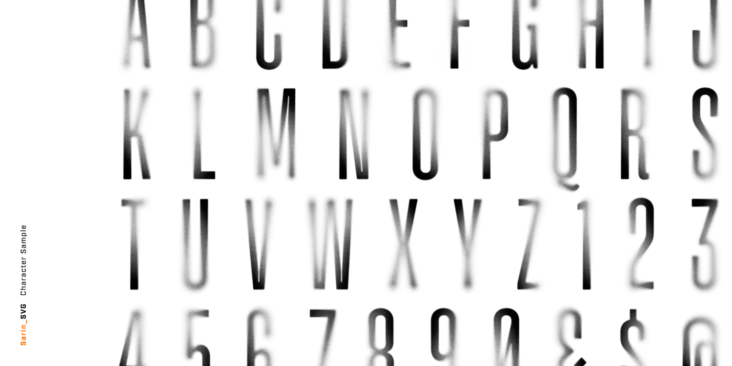 Sarin Font Poster #1