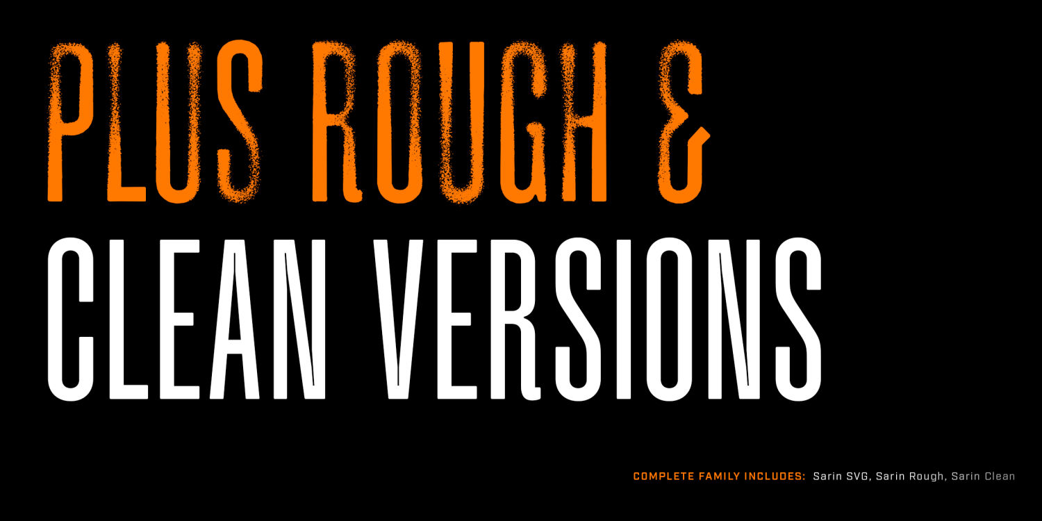 Sarin Font Poster #1