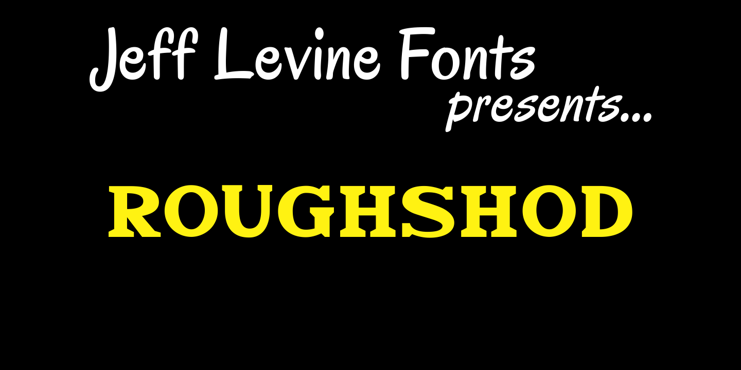Roughshod Font Poster #1