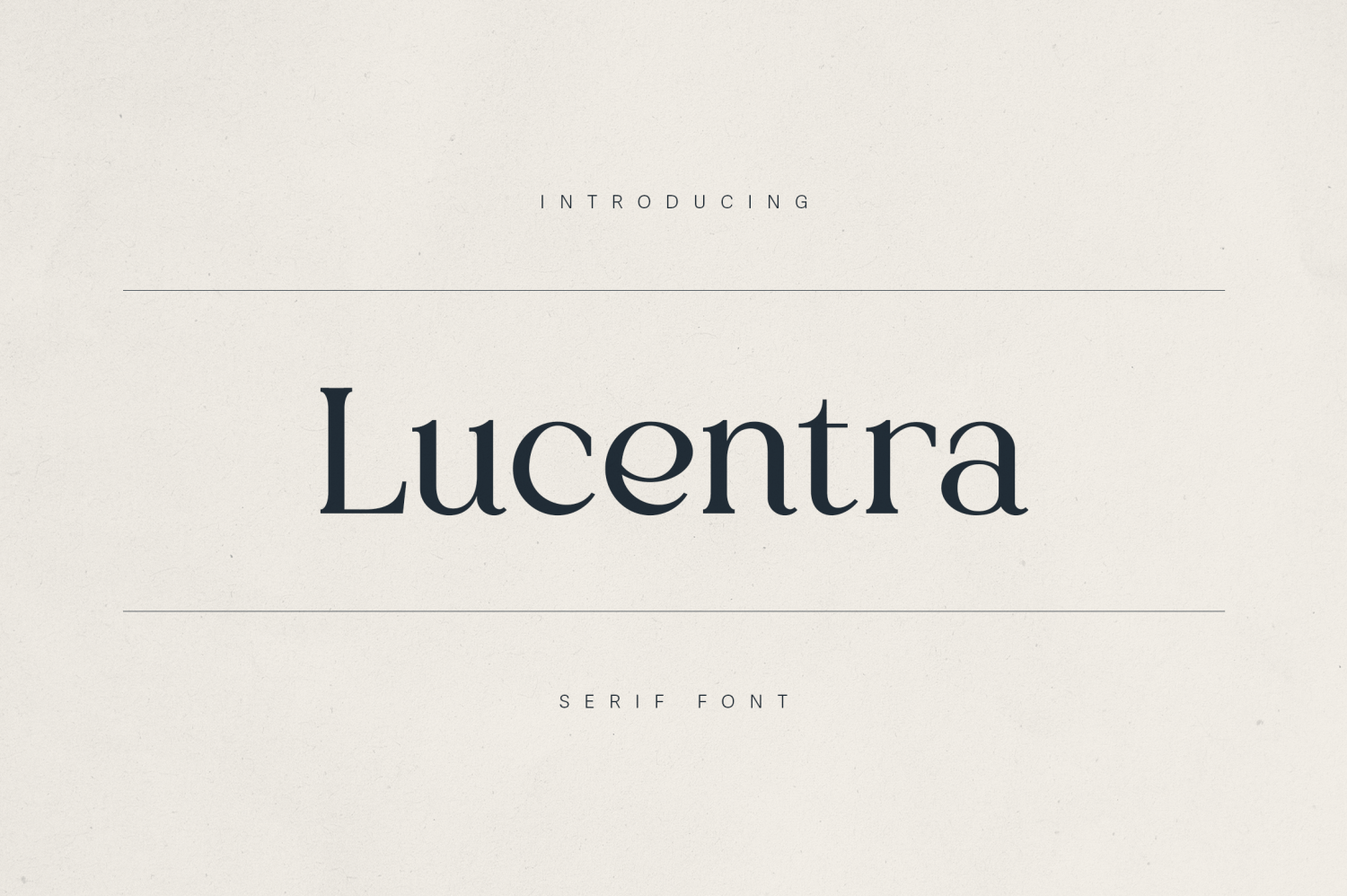 Lucentra Font Poster