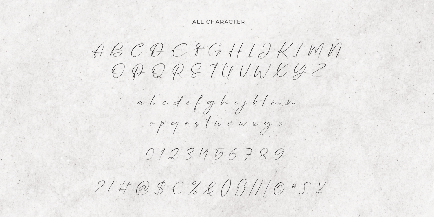 Origin Signature Font Poster #1