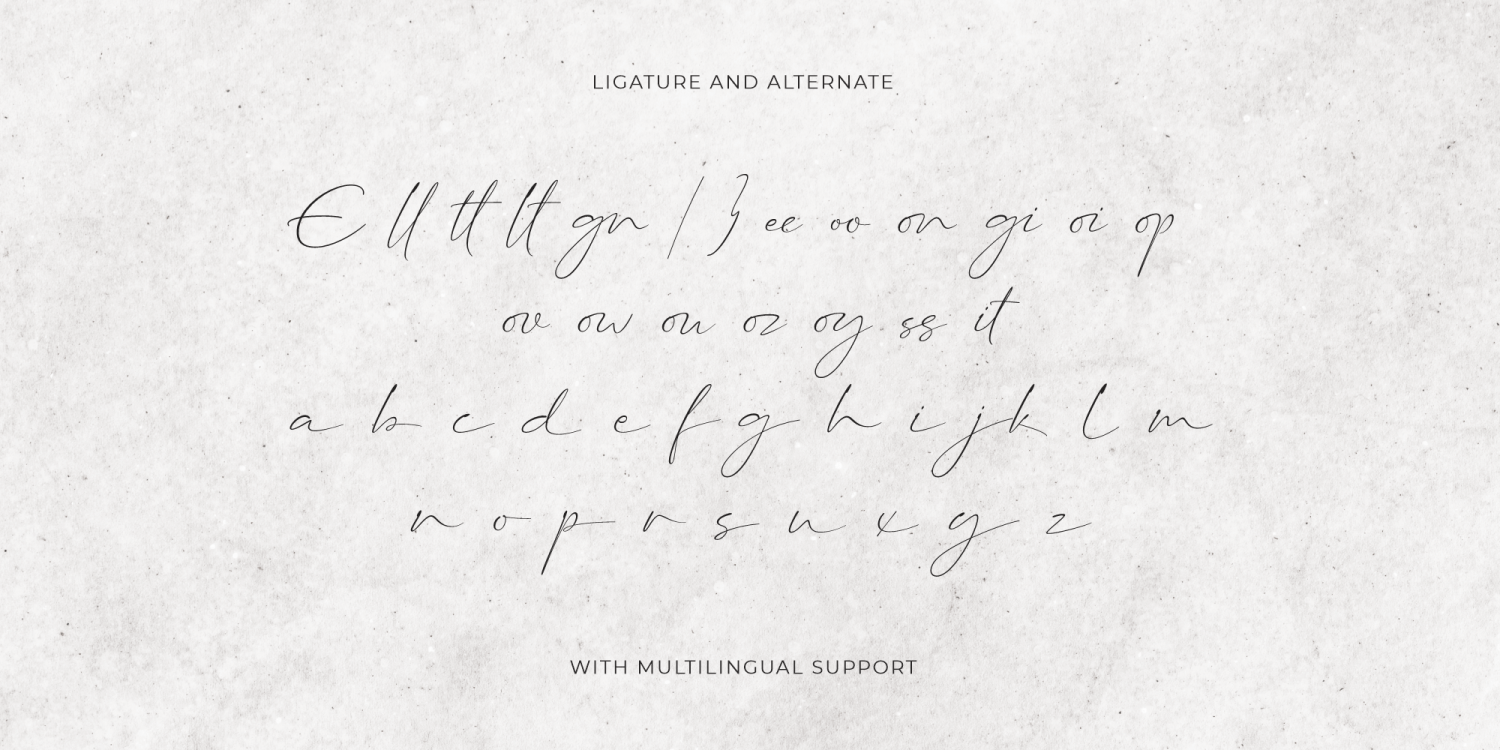 Origin Signature Font Poster #1