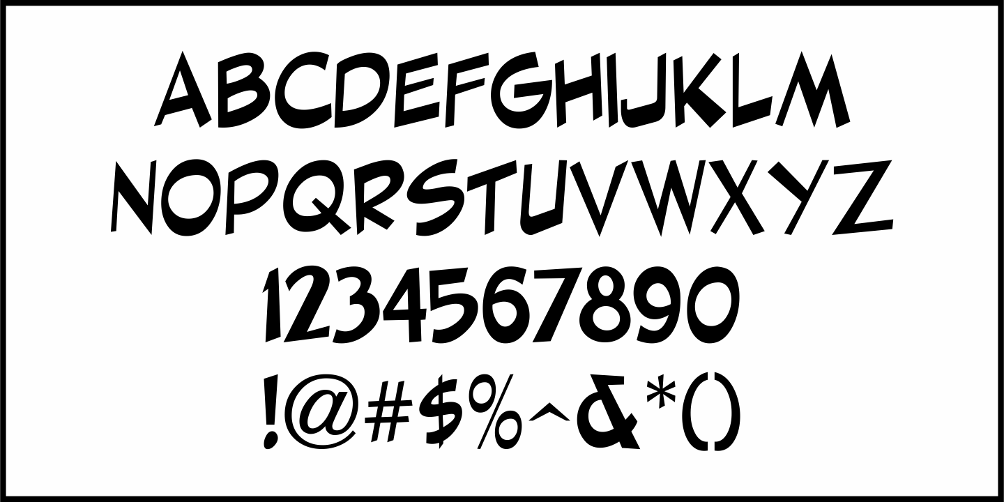 Daily Funnies Font Poster #1