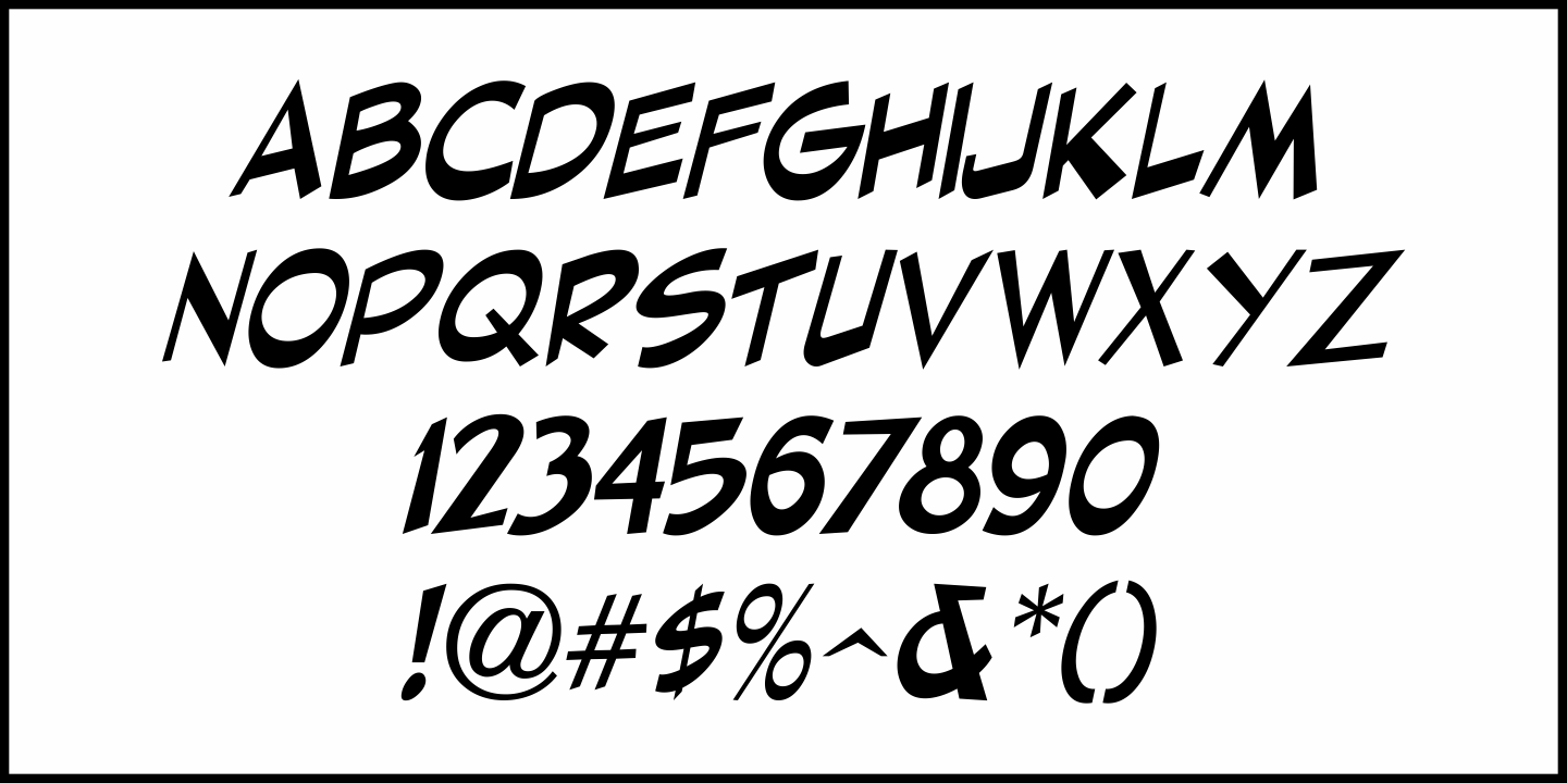 Daily Funnies Font Poster #1