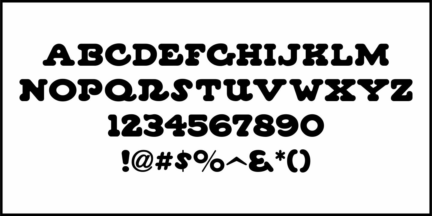Round Nib Pen Font Poster #3