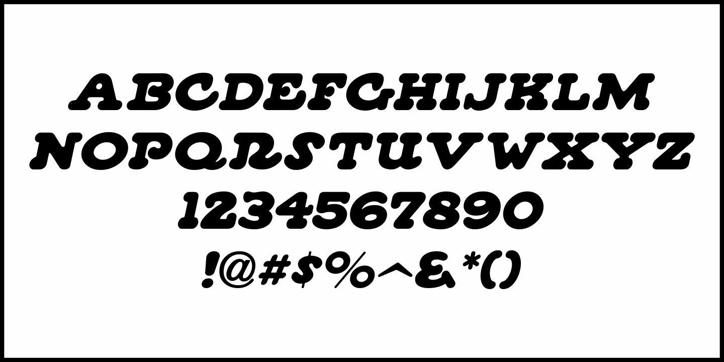 Round Nib Pen Font Poster #5