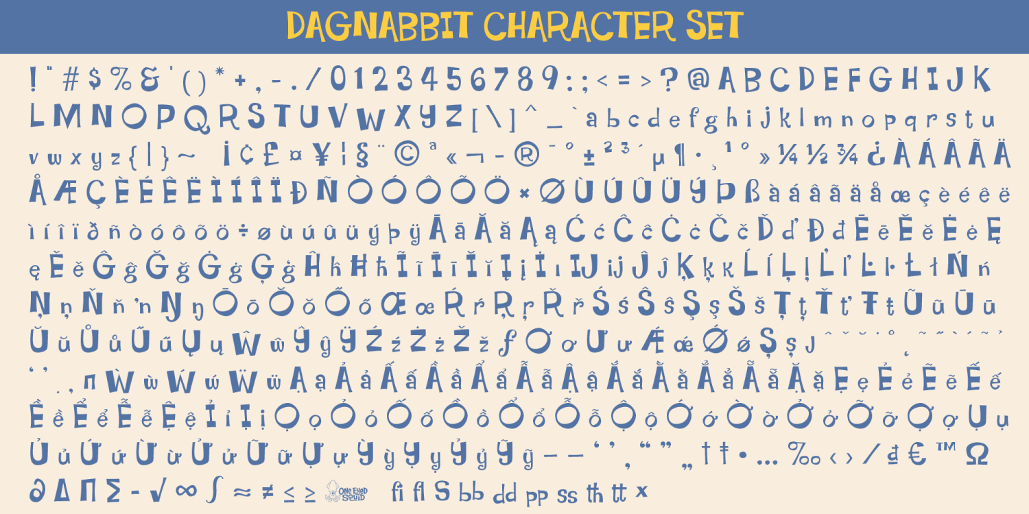 Dagnabbit Font Poster #1