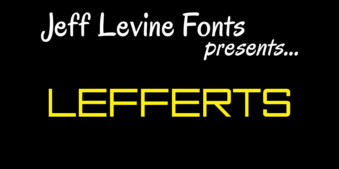 Lefferts Font Family Poster