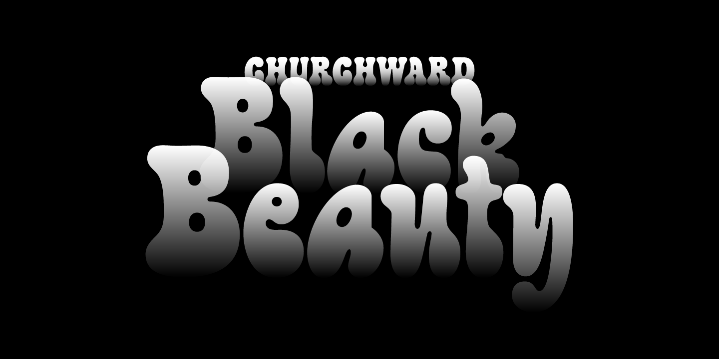 Churchward Black Beauty Font Poster #1