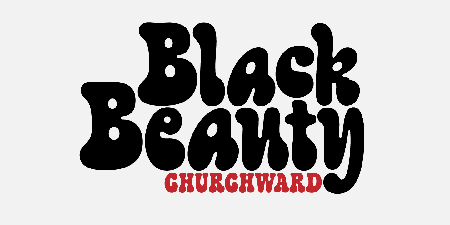 Churchward Black Beauty Font Poster #1