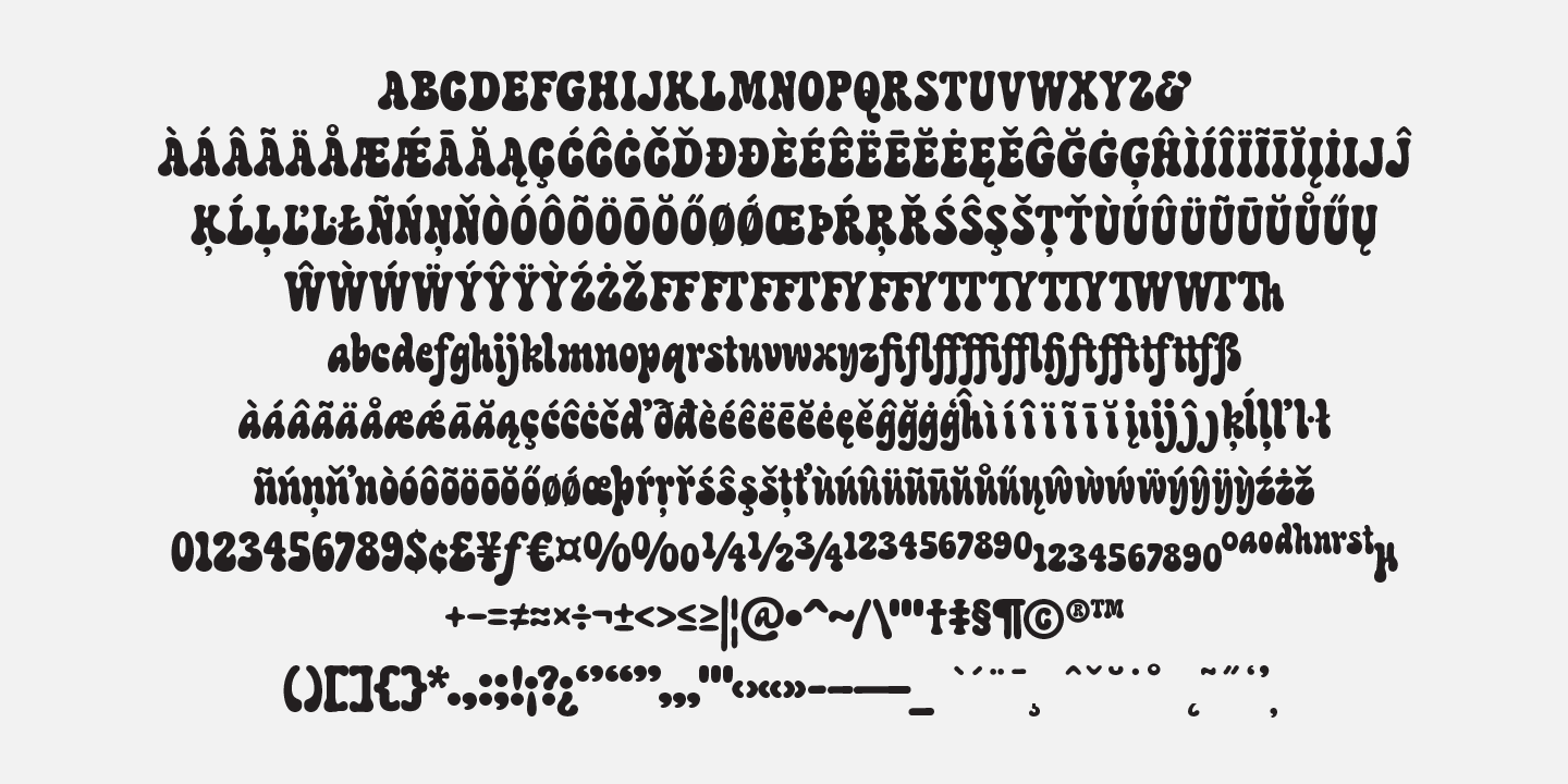 Churchward Black Beauty Font Poster #1