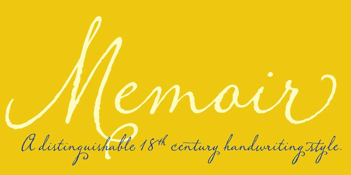 Memoir Font Poster #1