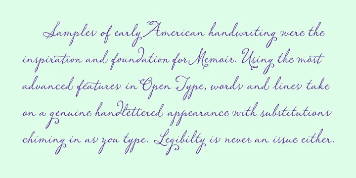 Memoir Font Poster #1
