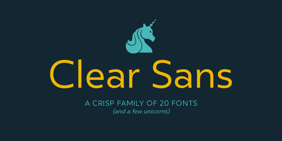 Clear Sans Bold Font Poster #1