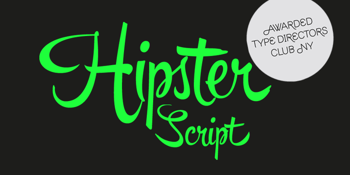 Hipster Script Pro Font Poster #1