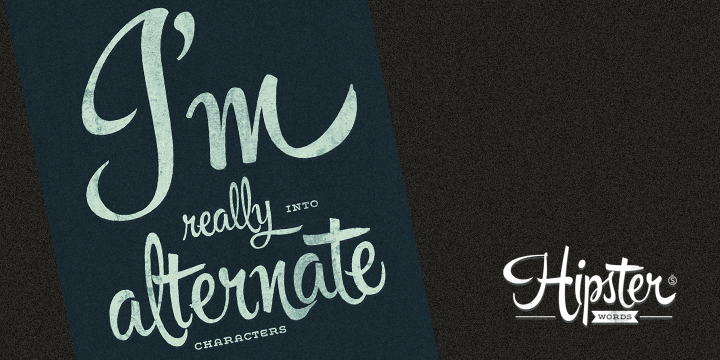 Hipster Script Pro Font Poster #1