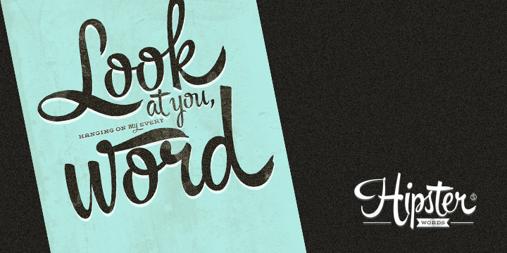 Hipster Script Pro Font Poster #1
