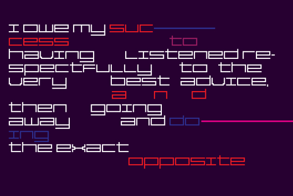 YWFT Reversion Semi Bold Broken Font Poster #1