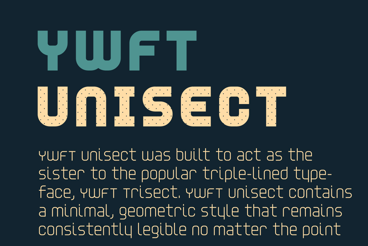 YWFT Unisect Light Font Poster #1