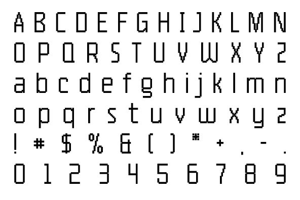 YWFT Processing Light Font Poster #1