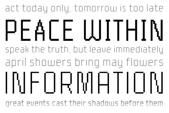 YWFT Processing Light Font Poster #1