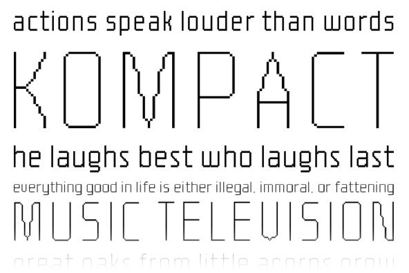 YWFT Processing Light Font Poster #1