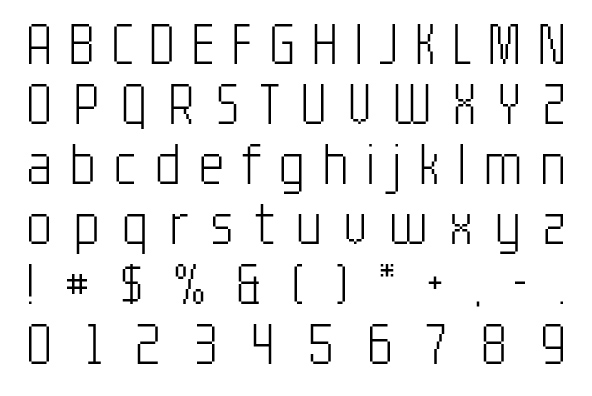 YWFT Processing Light Font Poster #1