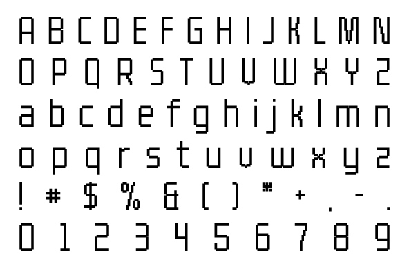 YWFT Processing Light Font Poster #1