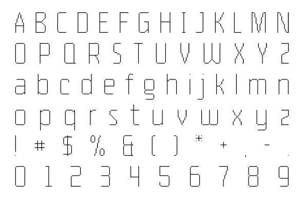 YWFT Processing Light Font Poster #1