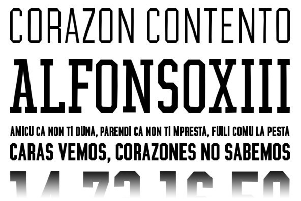 YWFT League Regular Font Poster #2