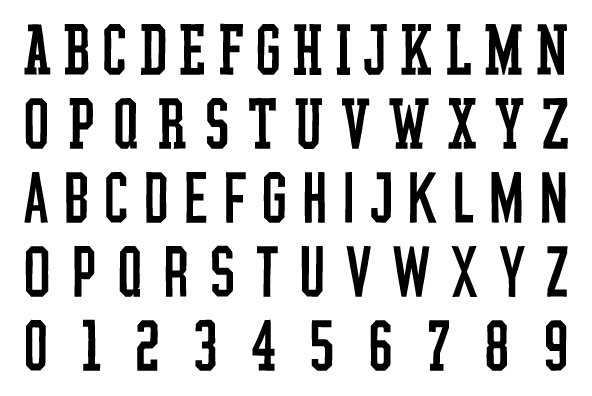 YWFT League Regular Font Poster #7