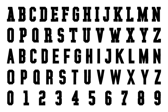 YWFT League Regular Font Poster #9