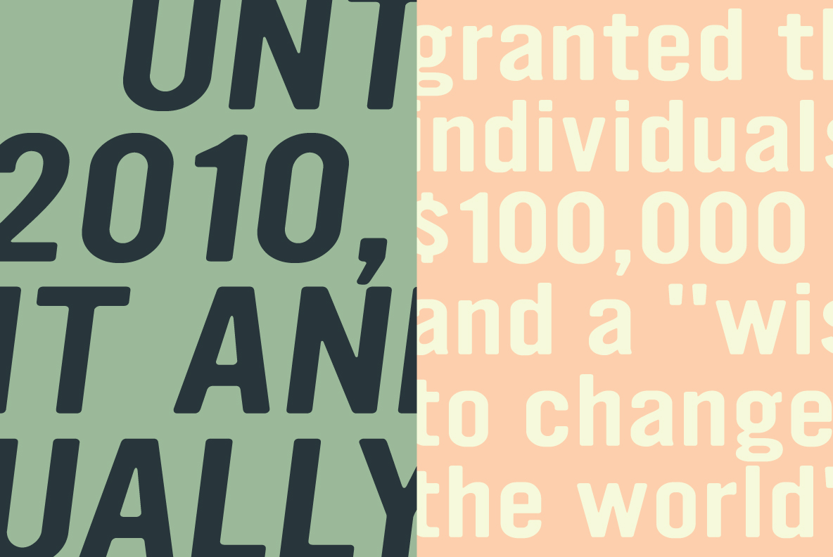YWFT Ultramagnetic Expanded Light Font Poster #1