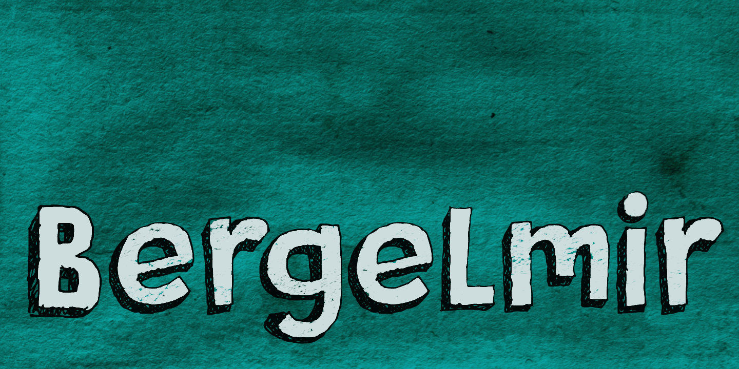 Bergelmir Font Poster