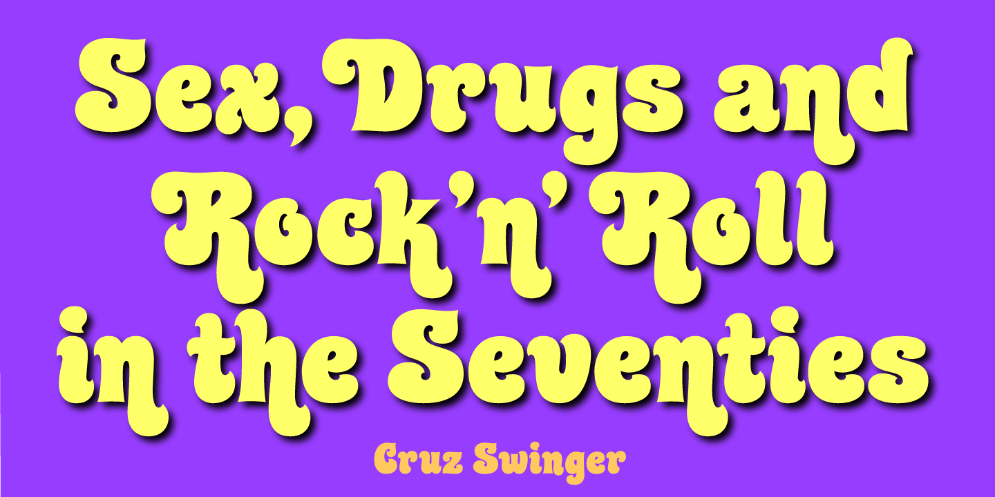 Cruz Swinger Font Poster #1
