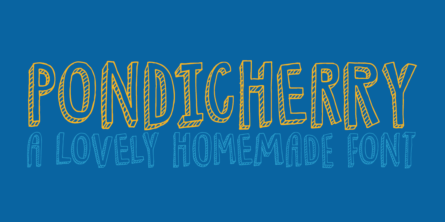 Pondicherry Font Poster #1