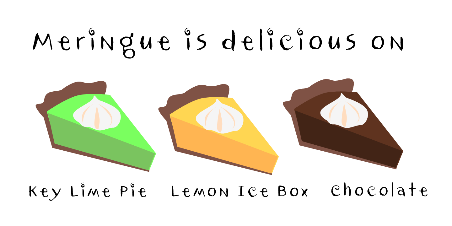 Meringue Font Poster #1