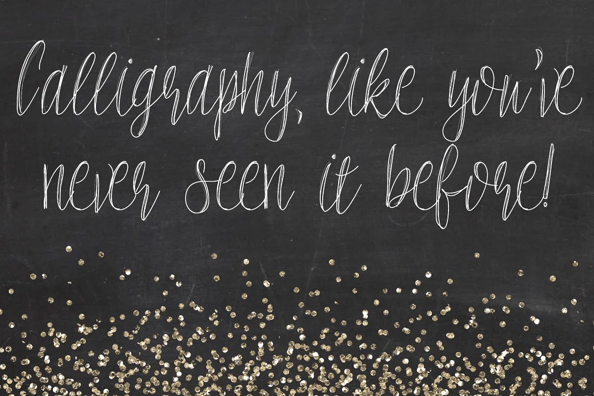 Scratch Super Sketchy Script Font Poster #3