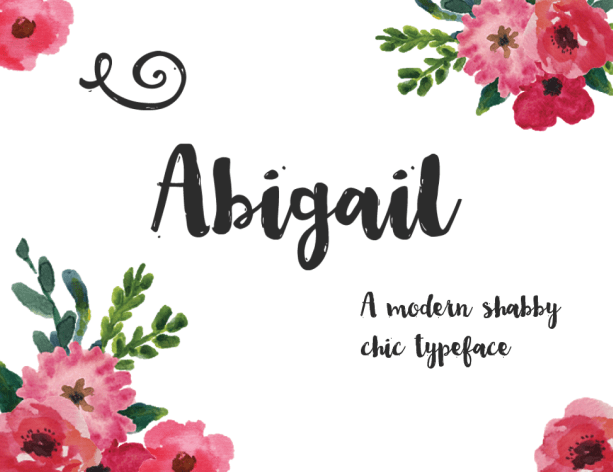 Abigail Font Poster #1