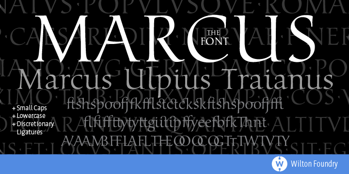 Marcus Font Poster #1