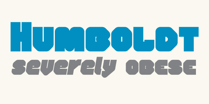 EB Humboldt Font Poster #1