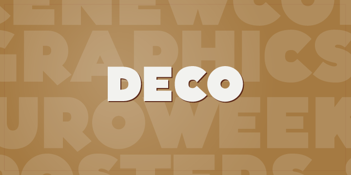 Deco Font Poster #1