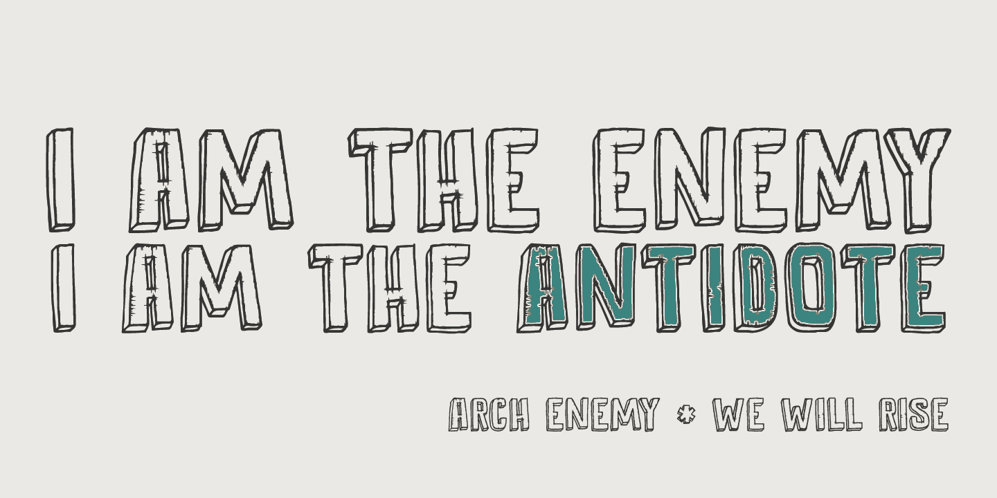 Antidote Font Poster #1