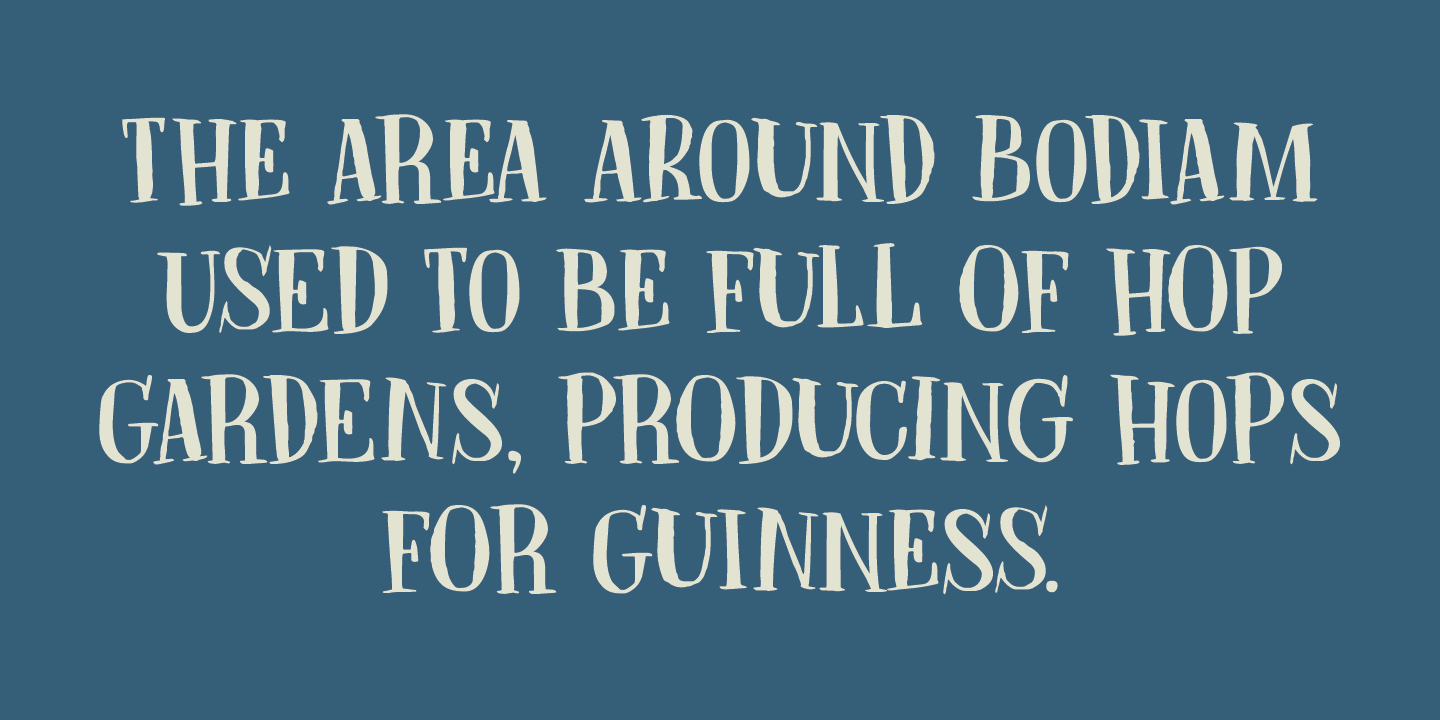 Bodiam Font Poster #1