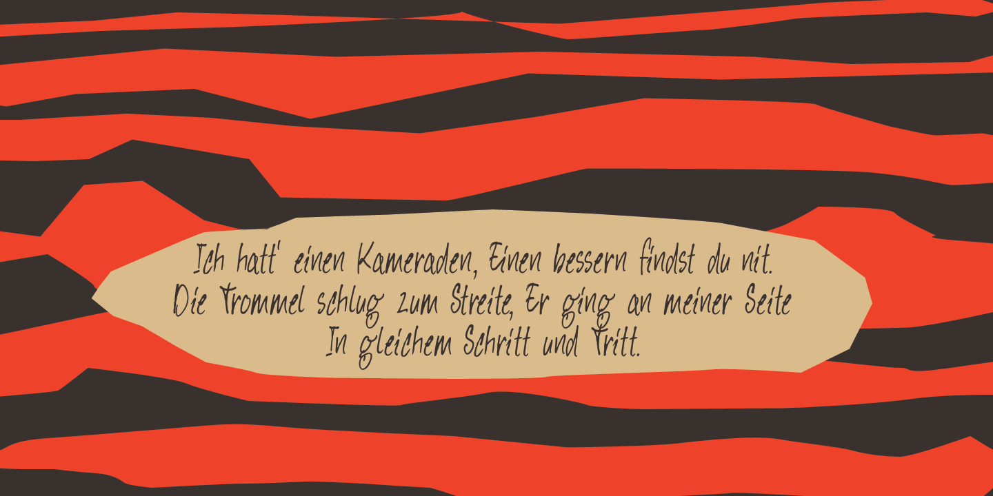 Hey Comrade Font Poster #1