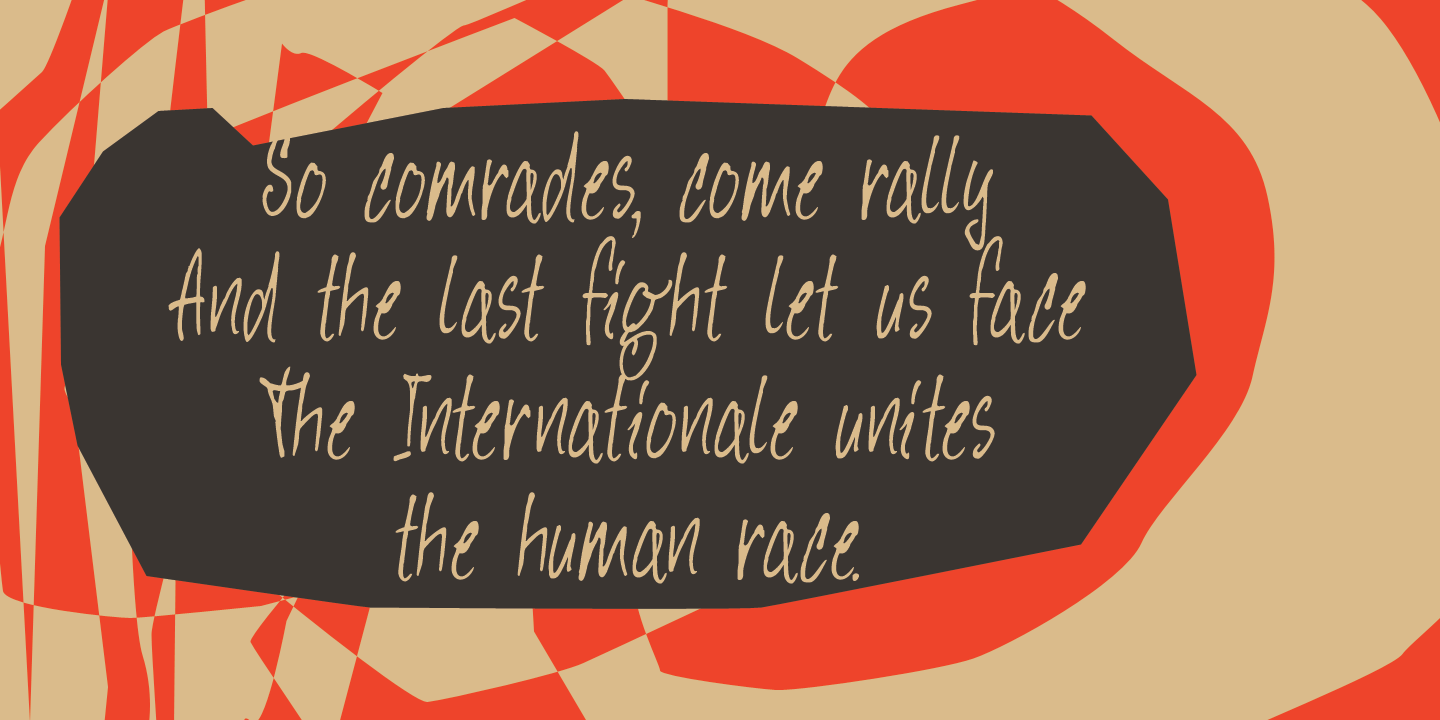 Hey Comrade Font Poster #1