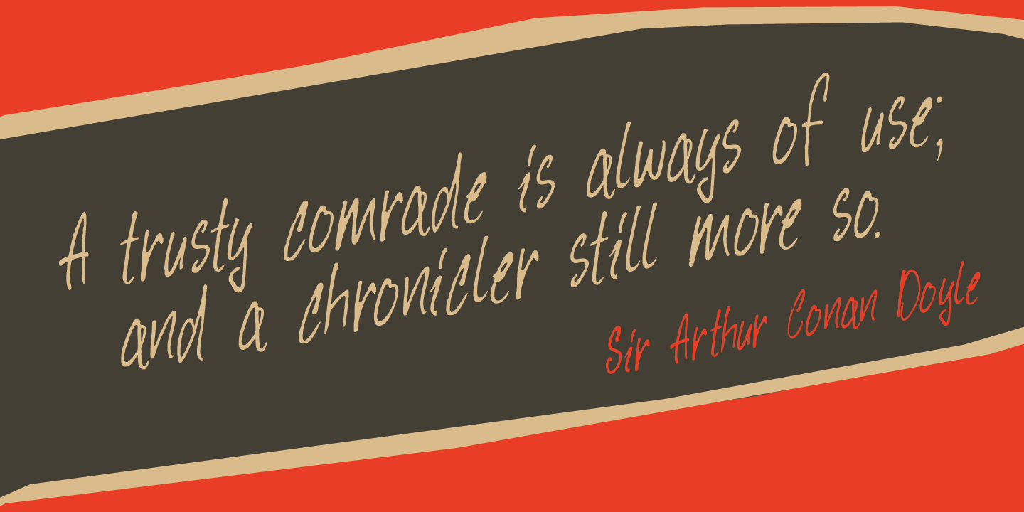 Hey Comrade Font Poster #1