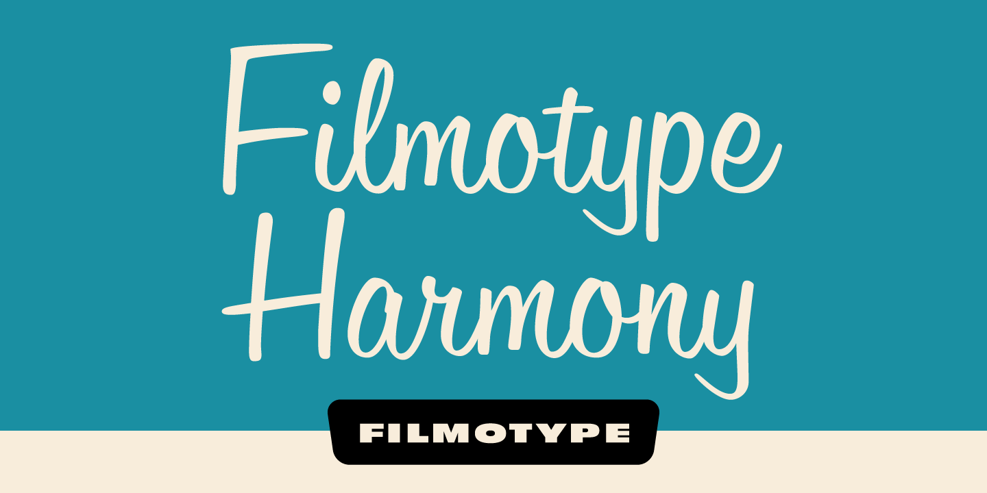 Filmotype Harmony Font Poster #1