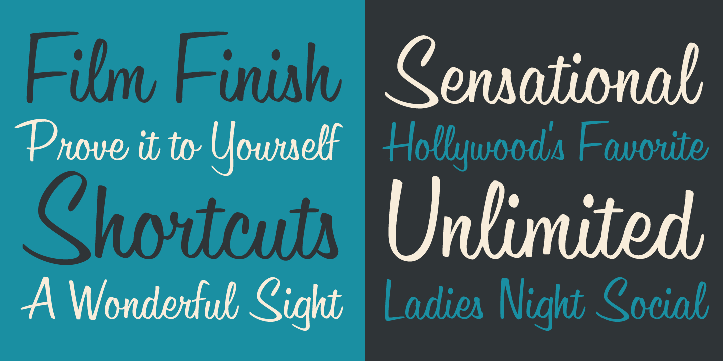 Filmotype Harmony Font Poster #4