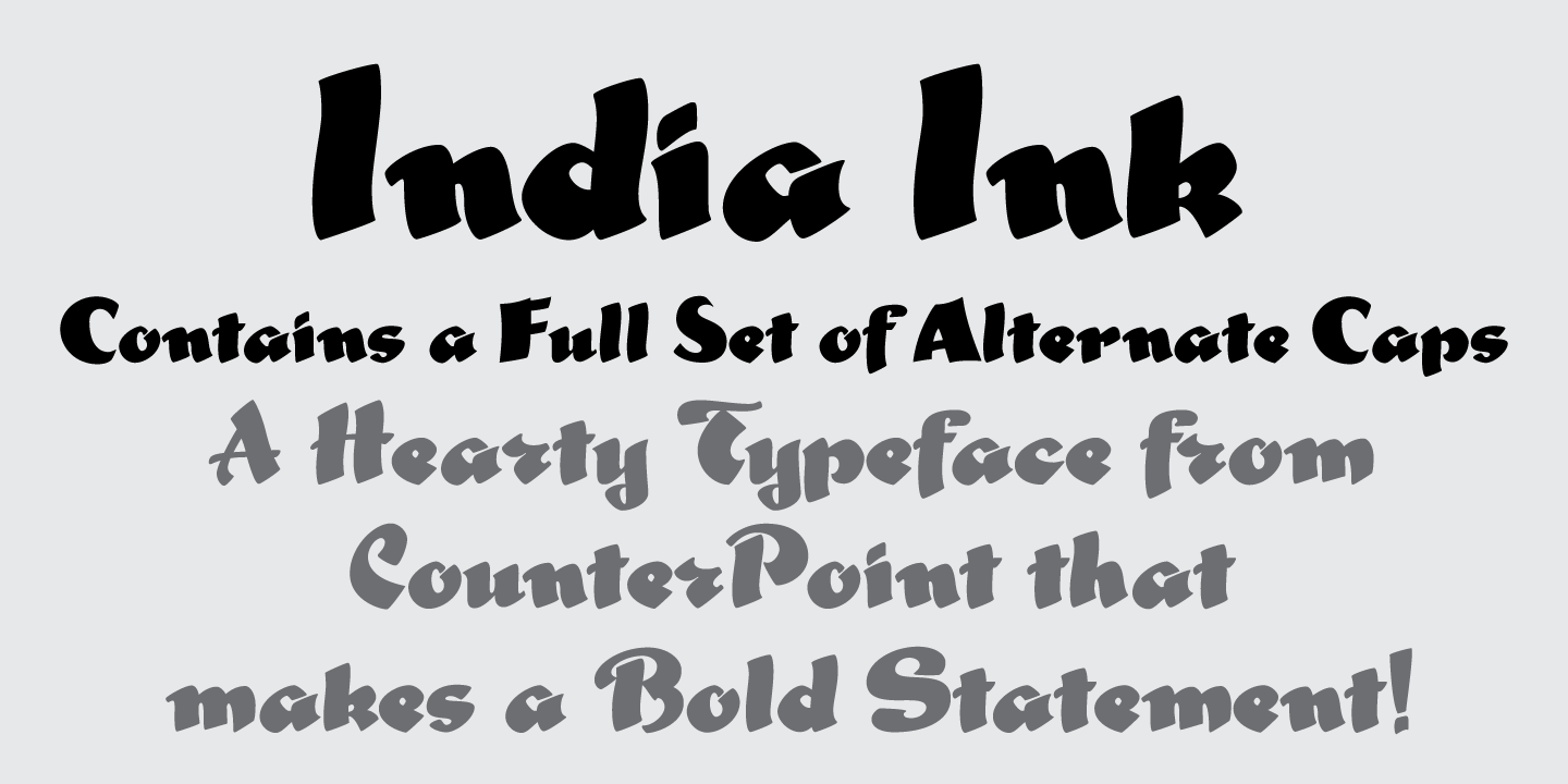 India Ink Poster